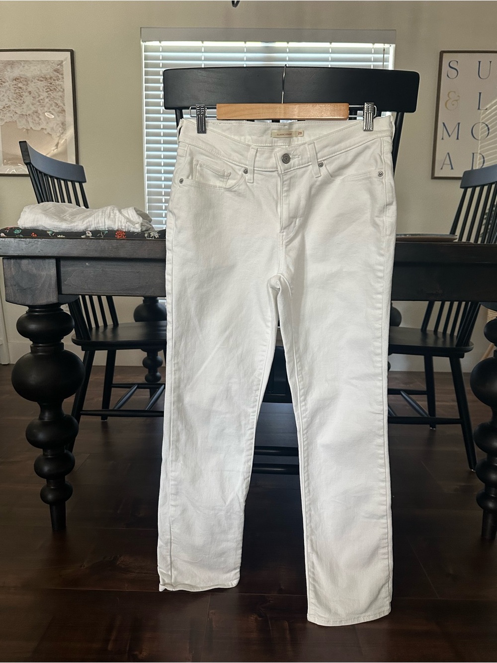 Levi’s White Women's Straight Jeans